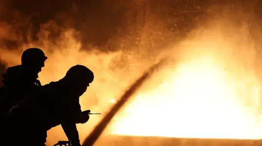 Russian Jet Drone Strikes SBU Building in Central Kiev