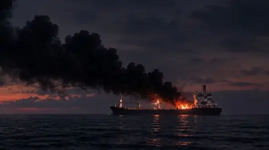 Russian Strikes Hit Odessa Port Fuel Tanks and Cargo Ship