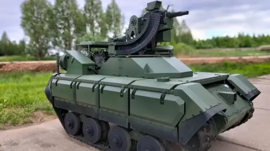 Russian Troops Extend Ground Robot Control Range to 20 Km