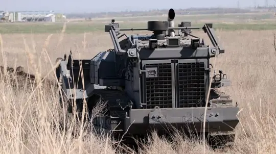 Russian Convoys Use Drones and Robots to Counter Mines