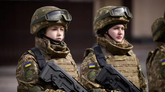 Women Deployed to Kharkov Positions as Fighting Intensifies