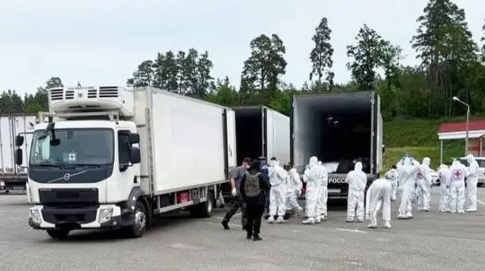 Russia and Ukraine Exchange Bodies of Fallen Soldiers