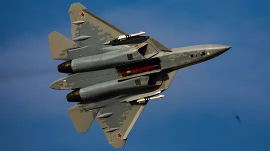 Rosoboronexport Launches RVV-SDM Missile for Su-57E